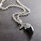Rhodium & Obsidian Eagle Pendant by Bead Landing™